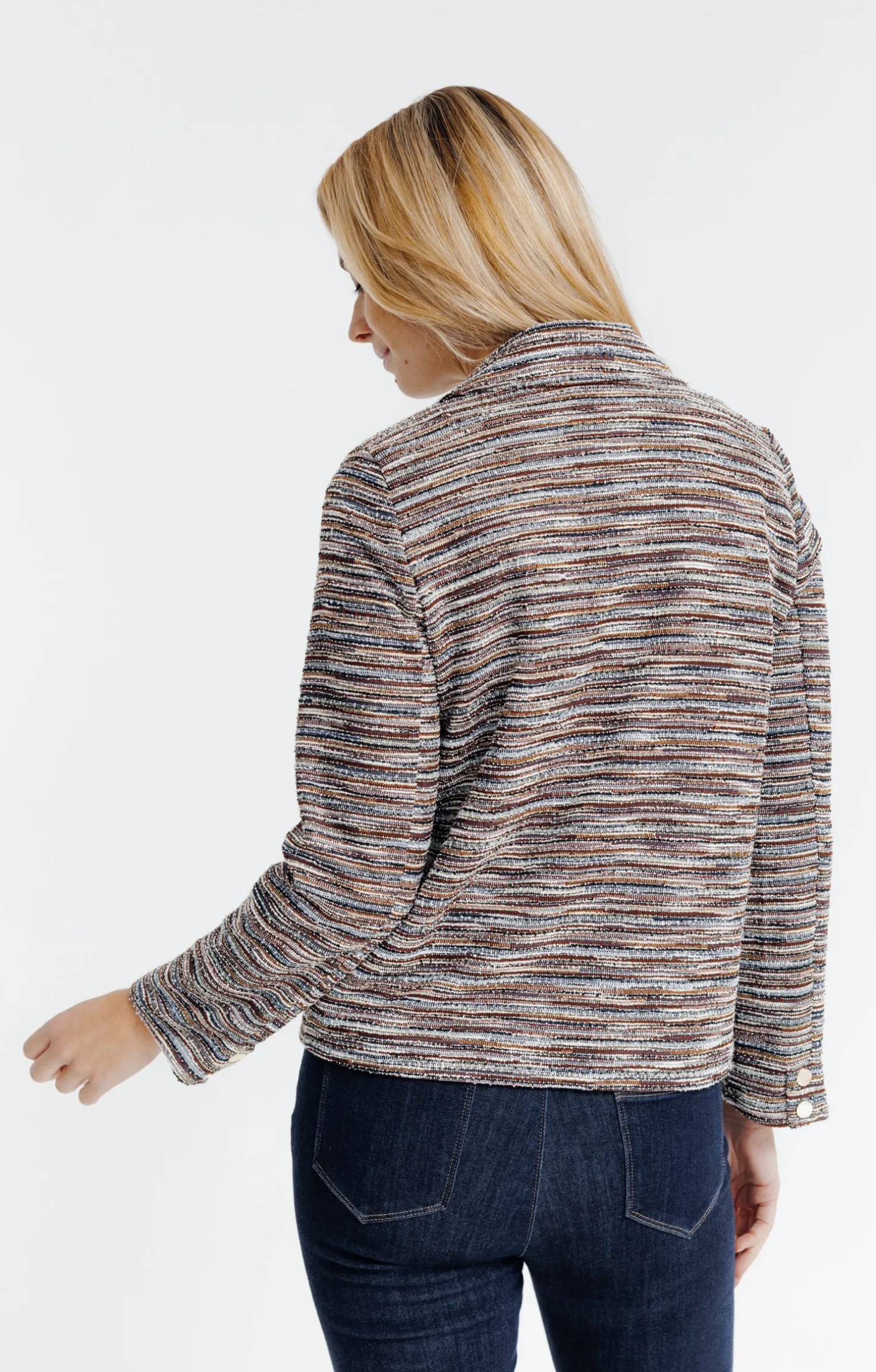 BLOUSON DOUBLE EN MAILLE -