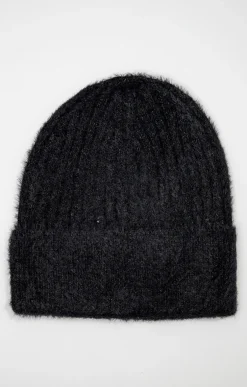 Bonnet uni avec fils métalliques sequins -