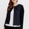 Cardigan bimatière -
