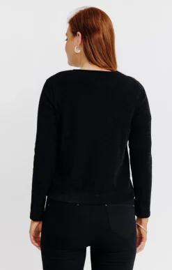 Cardigan bimatière -