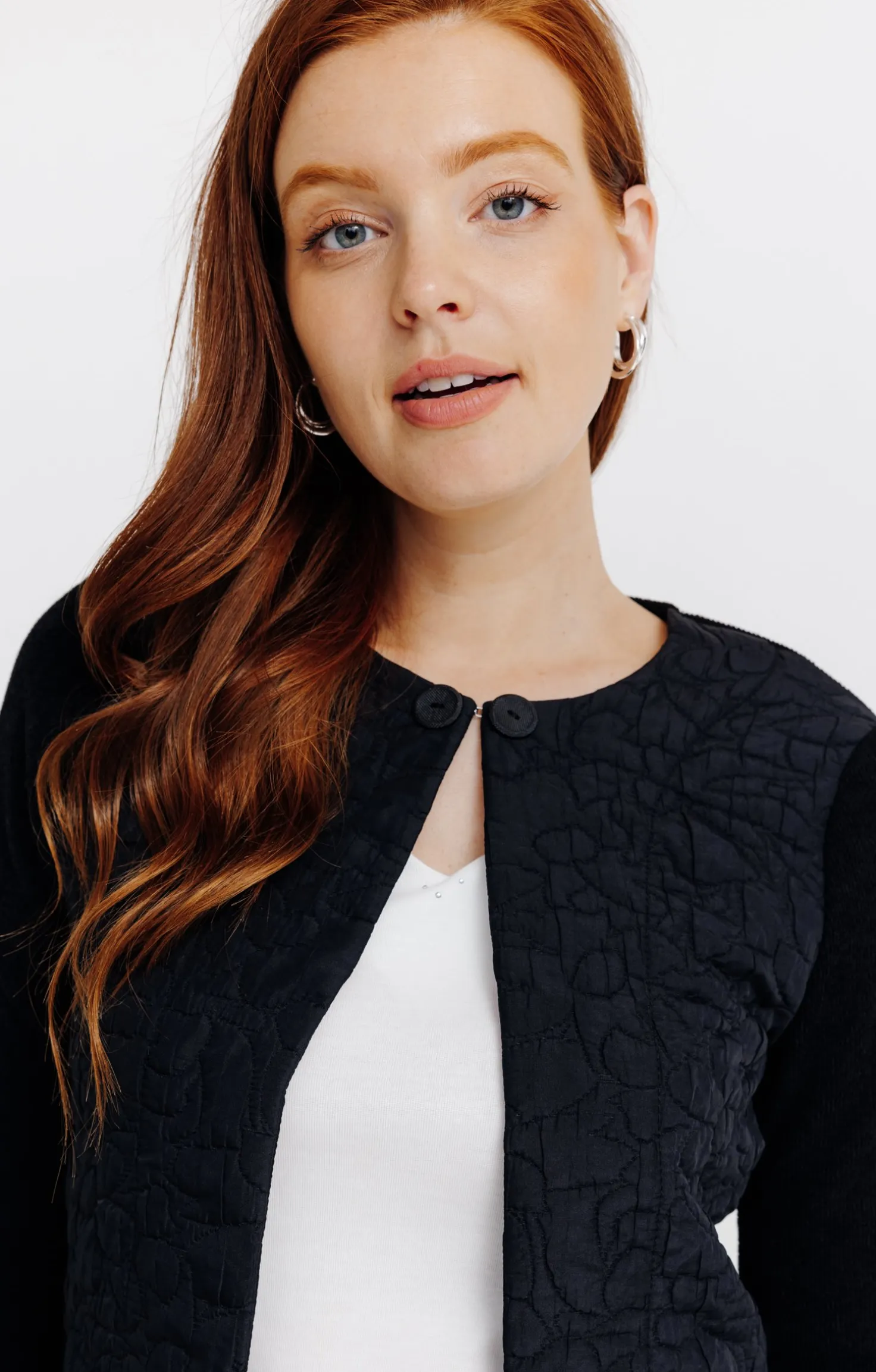 Cardigan bimatière -