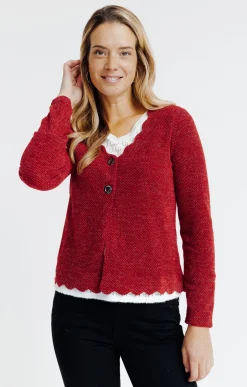 Cardigan festonné -