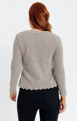 Cardigan festonné -