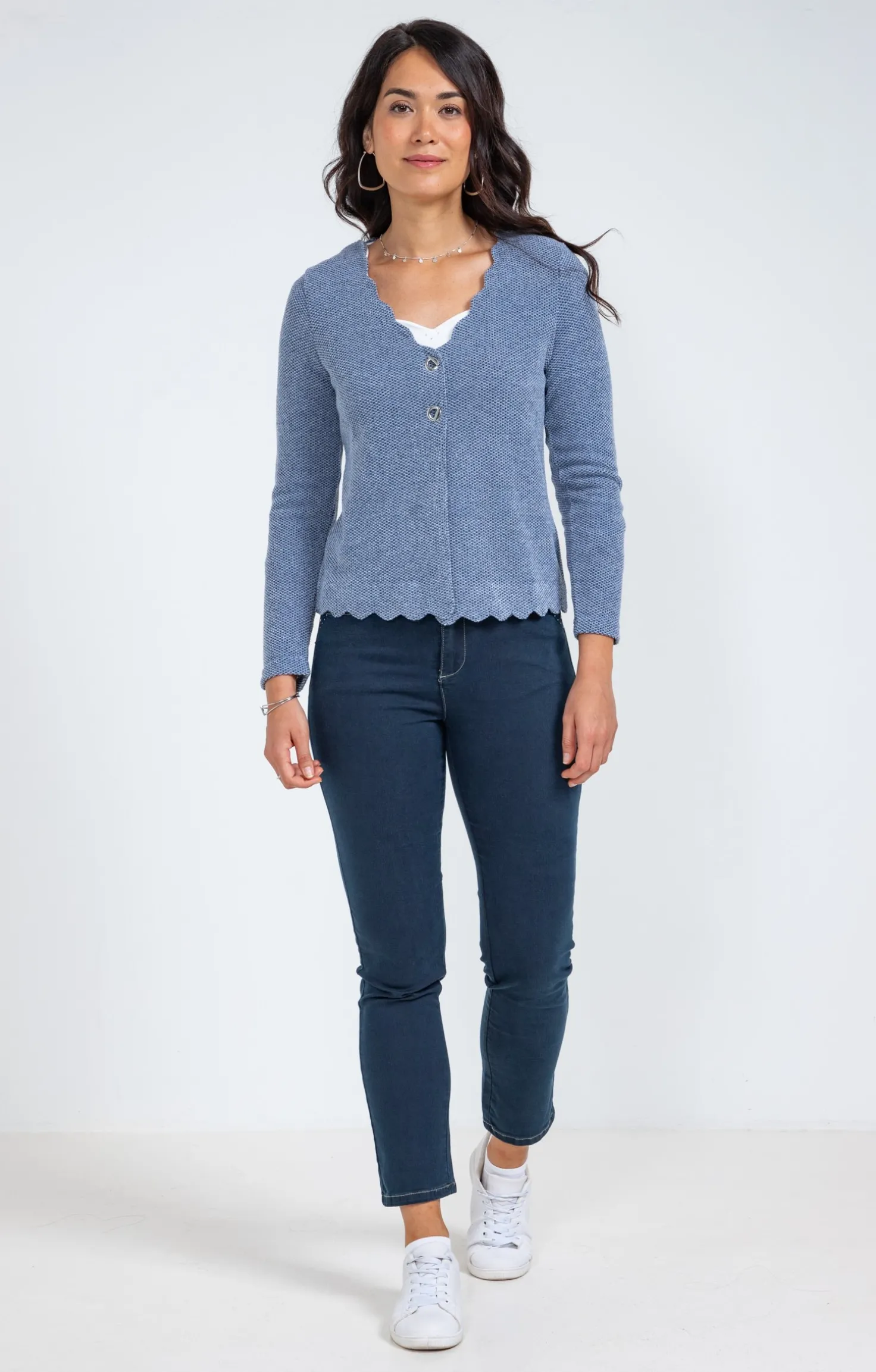 Cardigan festonné -