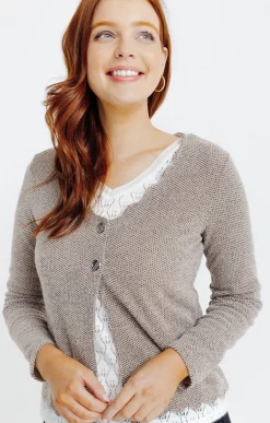 Cardigan festonné -
