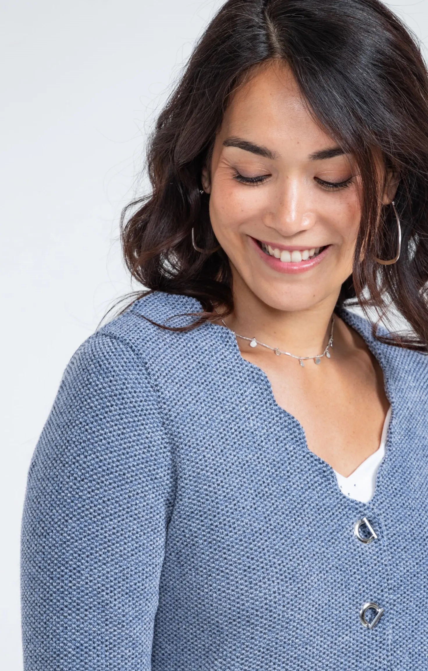 Cardigan festonné -