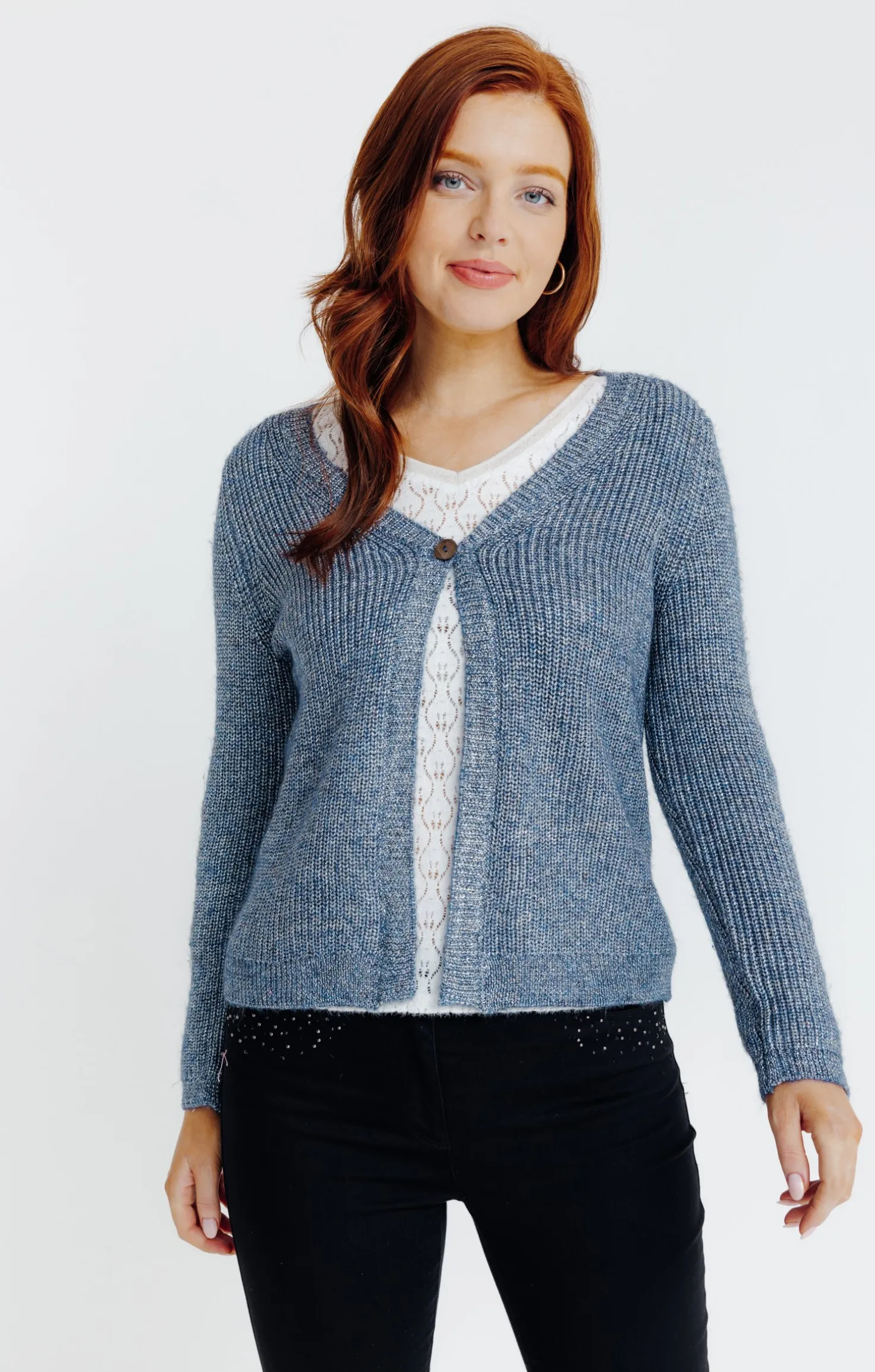 Cardigan maille anglaise -