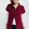 Cardigan maille fluffy -