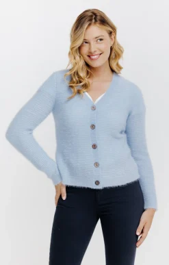 Cardigan maille fluffy -