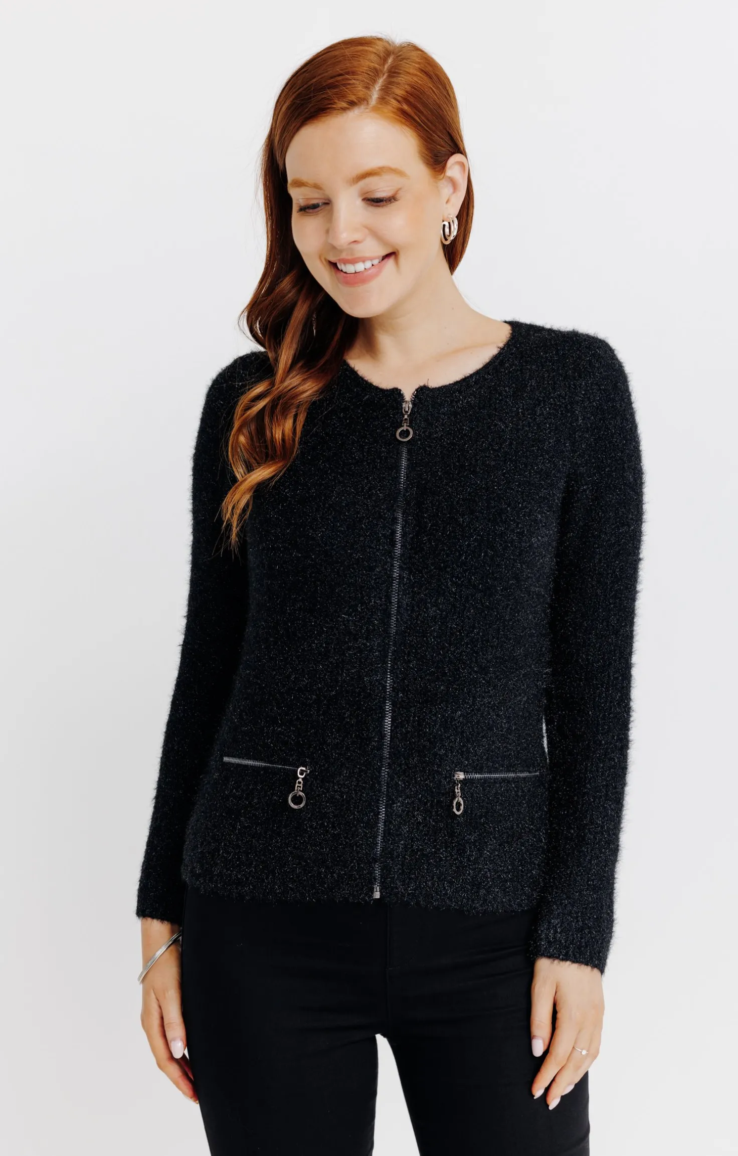 Cardigan maille fluffy -