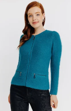 Cardigan maille fluffy -