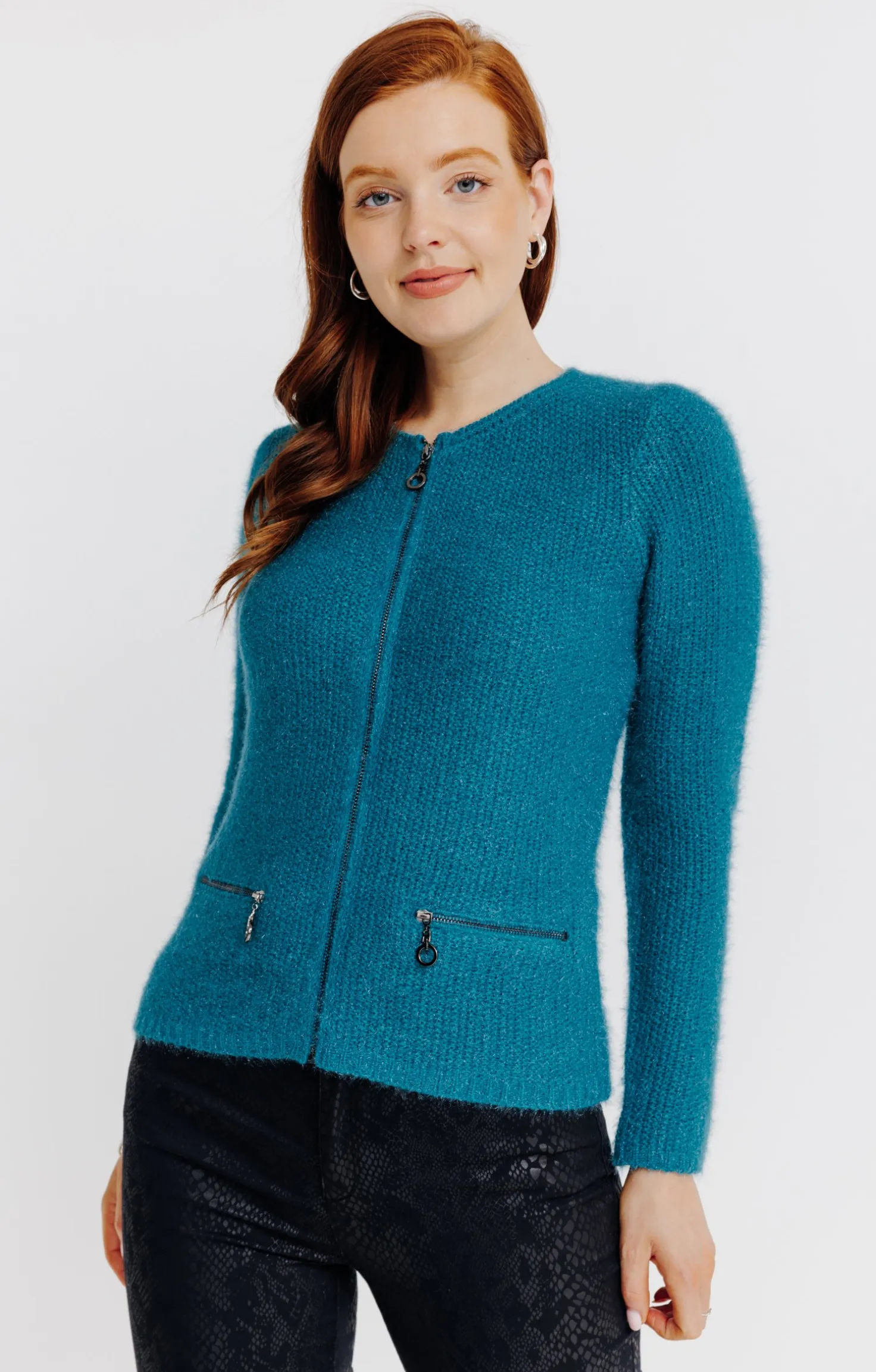 Cardigan maille fluffy -