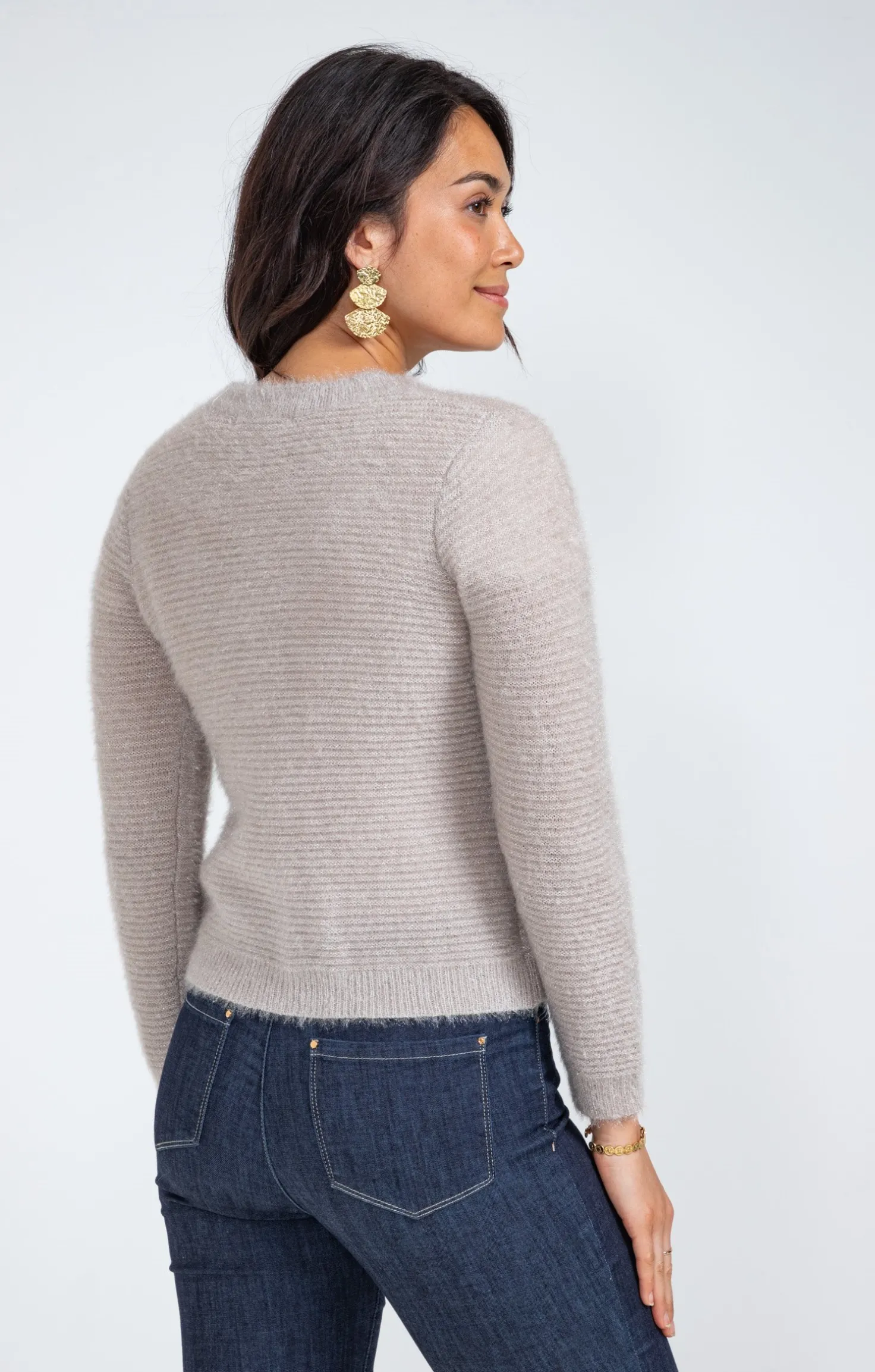 Cardigan maille fluffy -