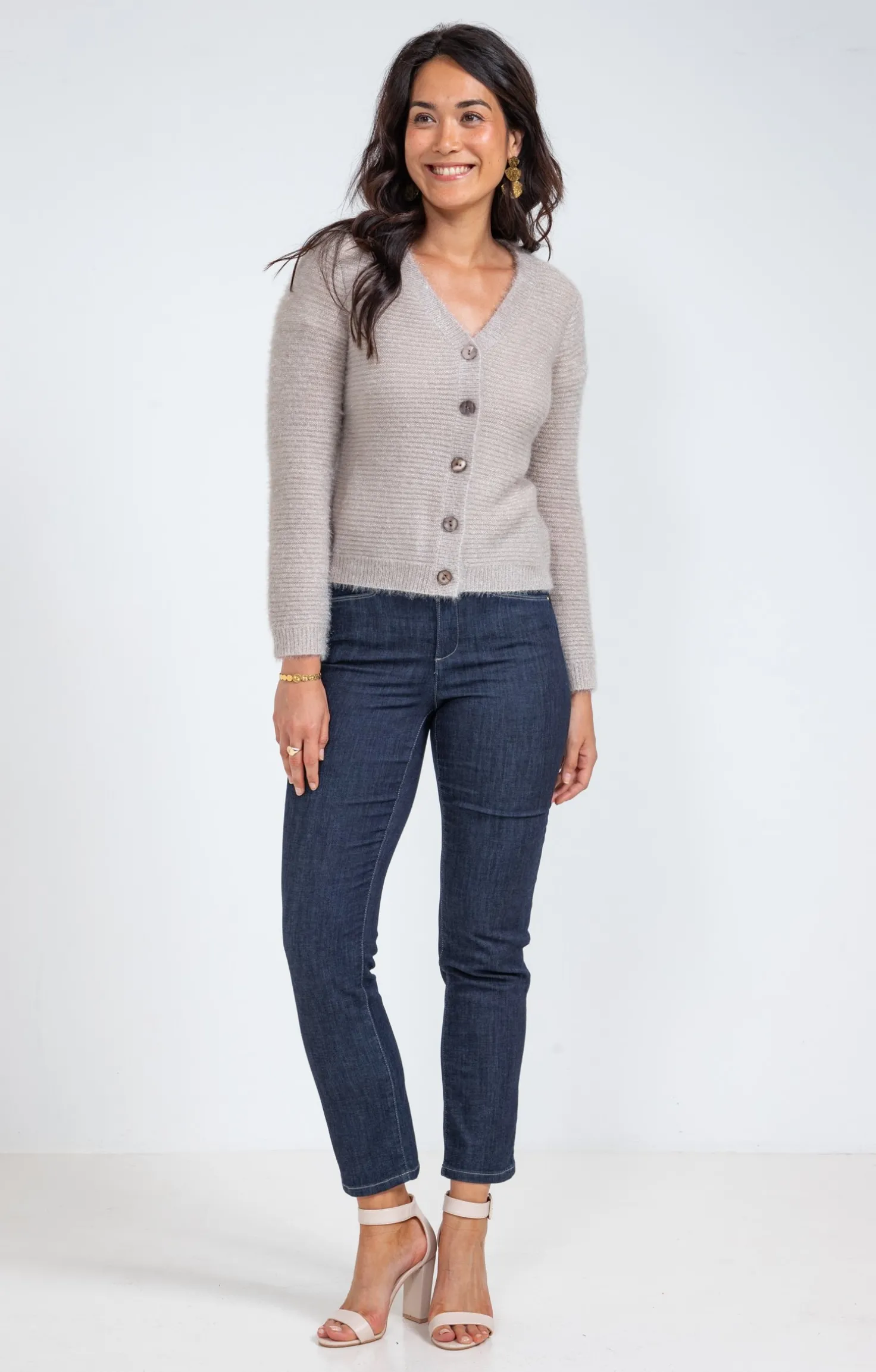 Cardigan maille fluffy -
