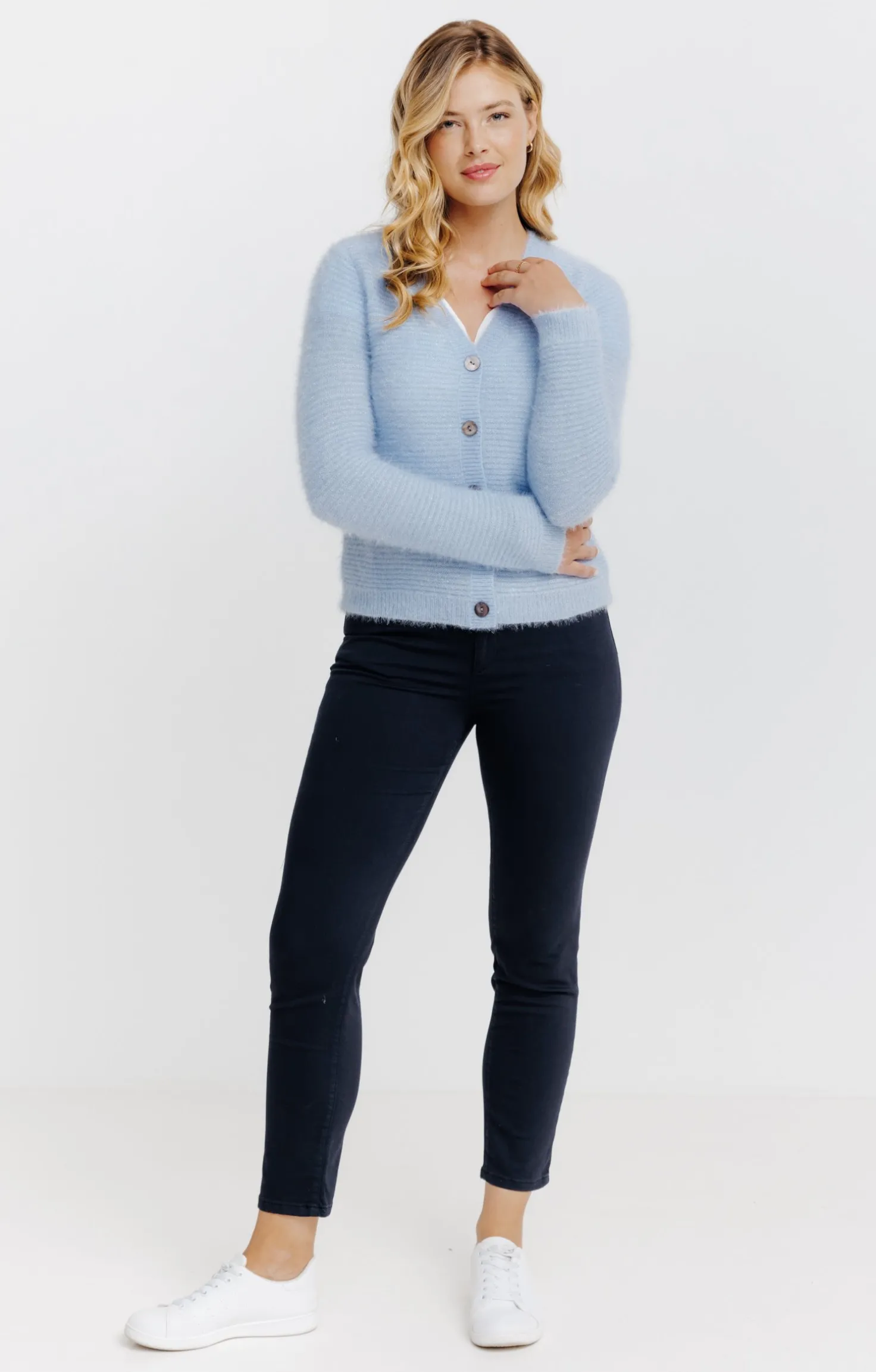 Cardigan maille fluffy -