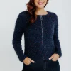 Cardigan maille popcorn -