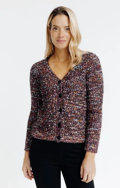 Cardigan maille popcorn -
