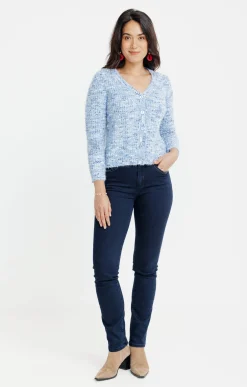 Cardigan maille popcorn -