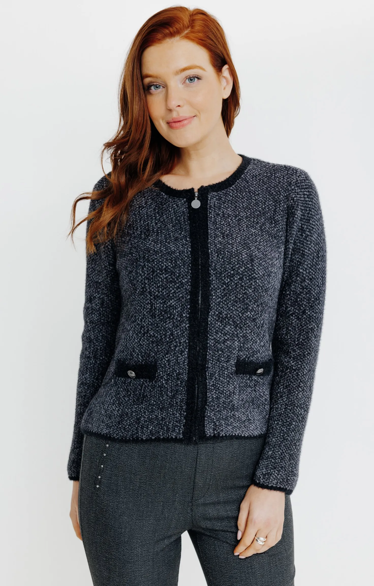 CARDIGAN MATIERE FANTAISIE -