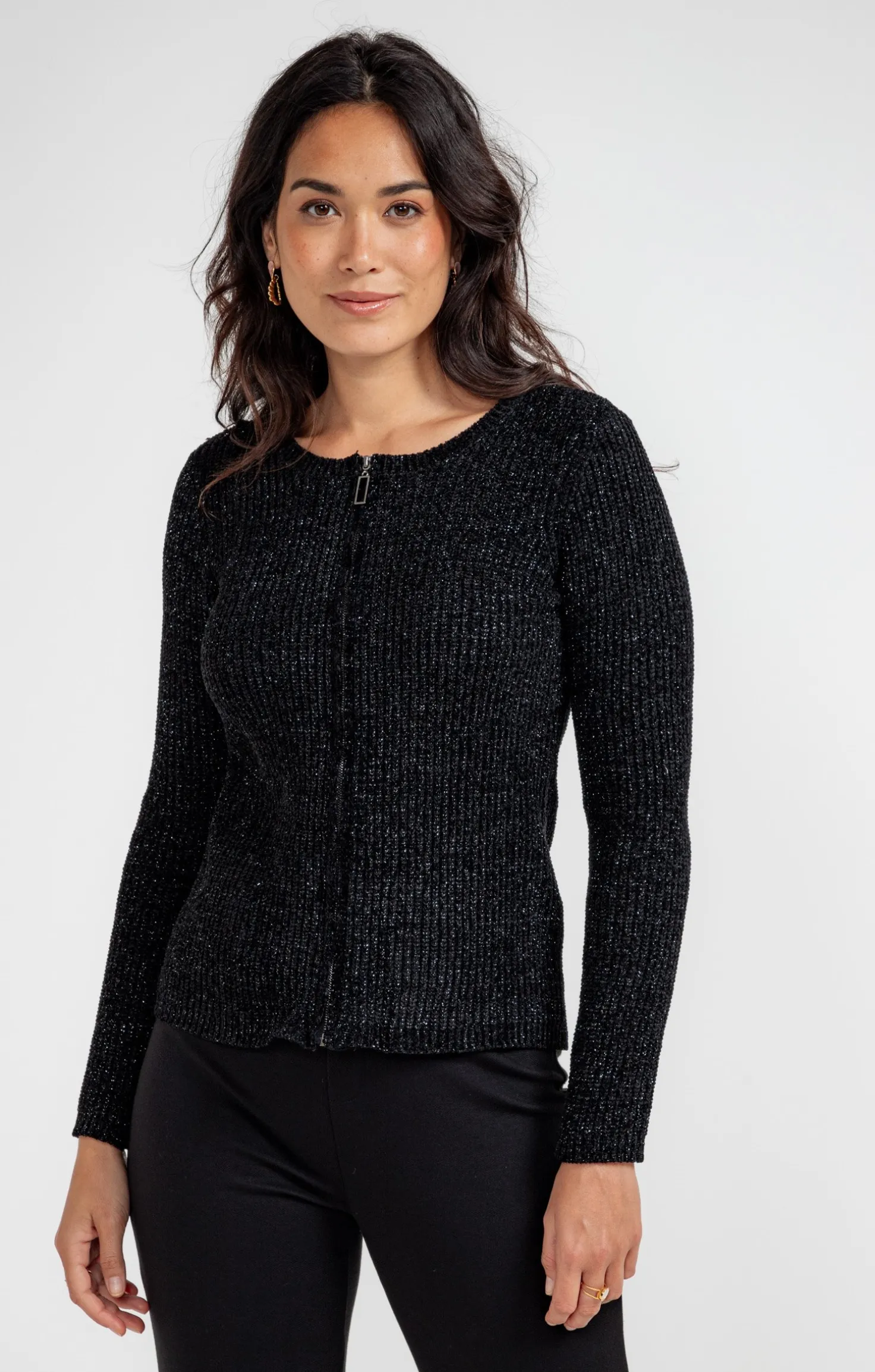 Cardigan zippé -