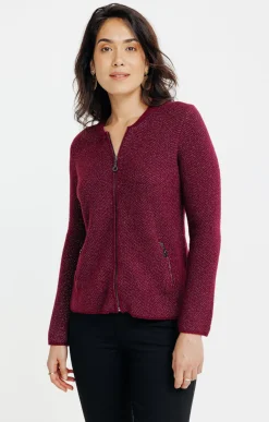 Cardigan zippé -