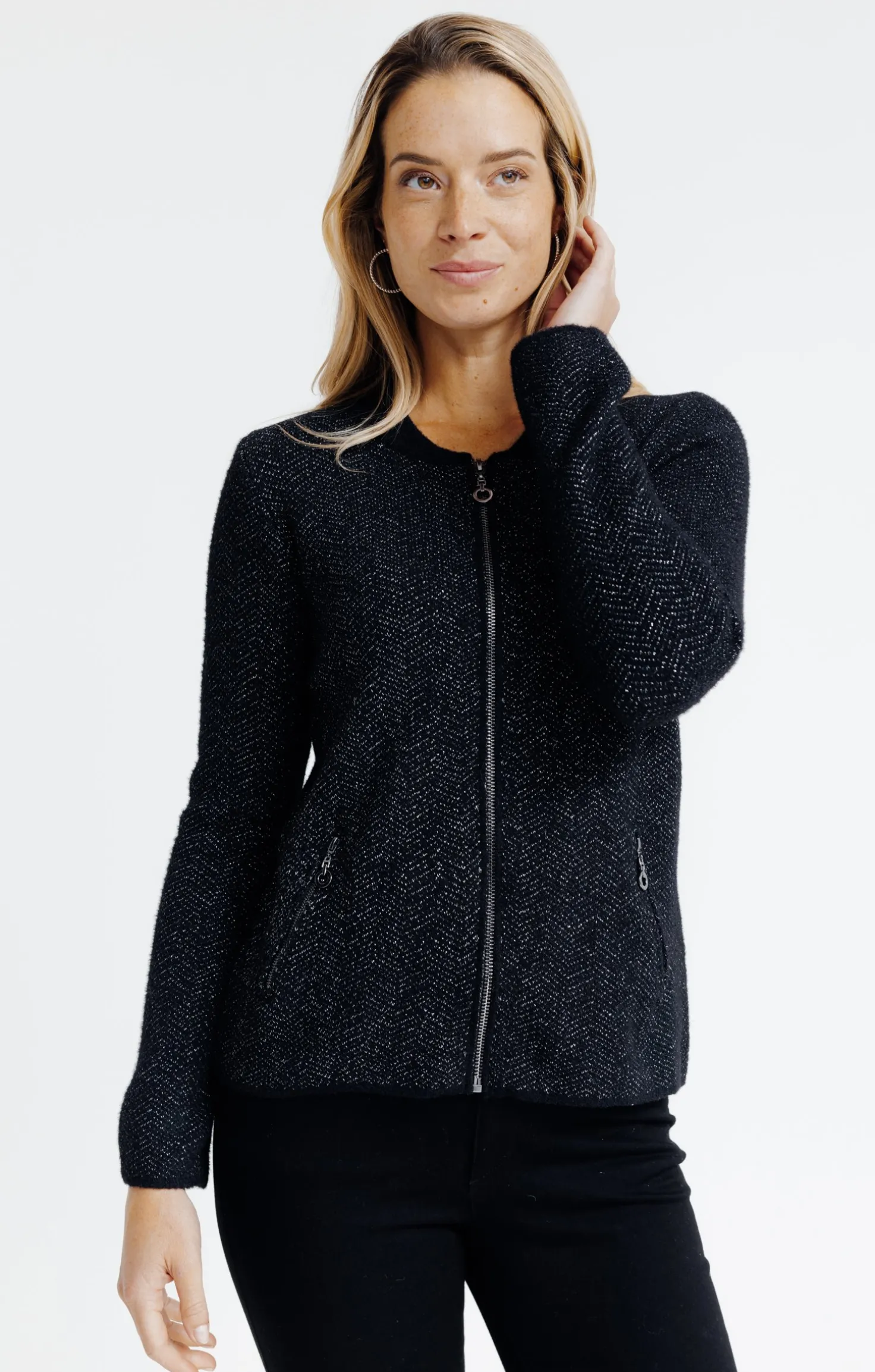 Cardigan zippé -