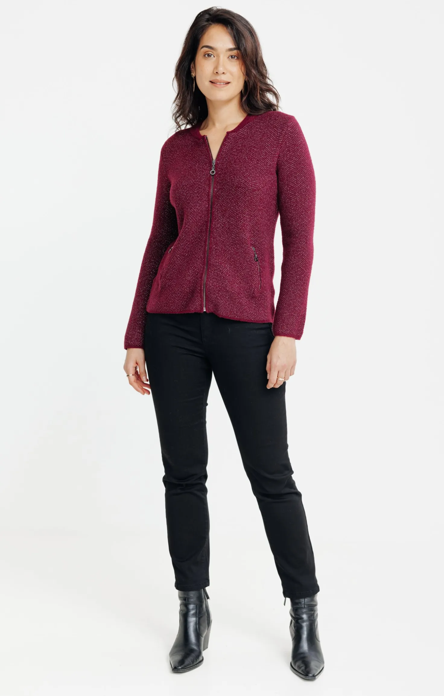Cardigan zippé -