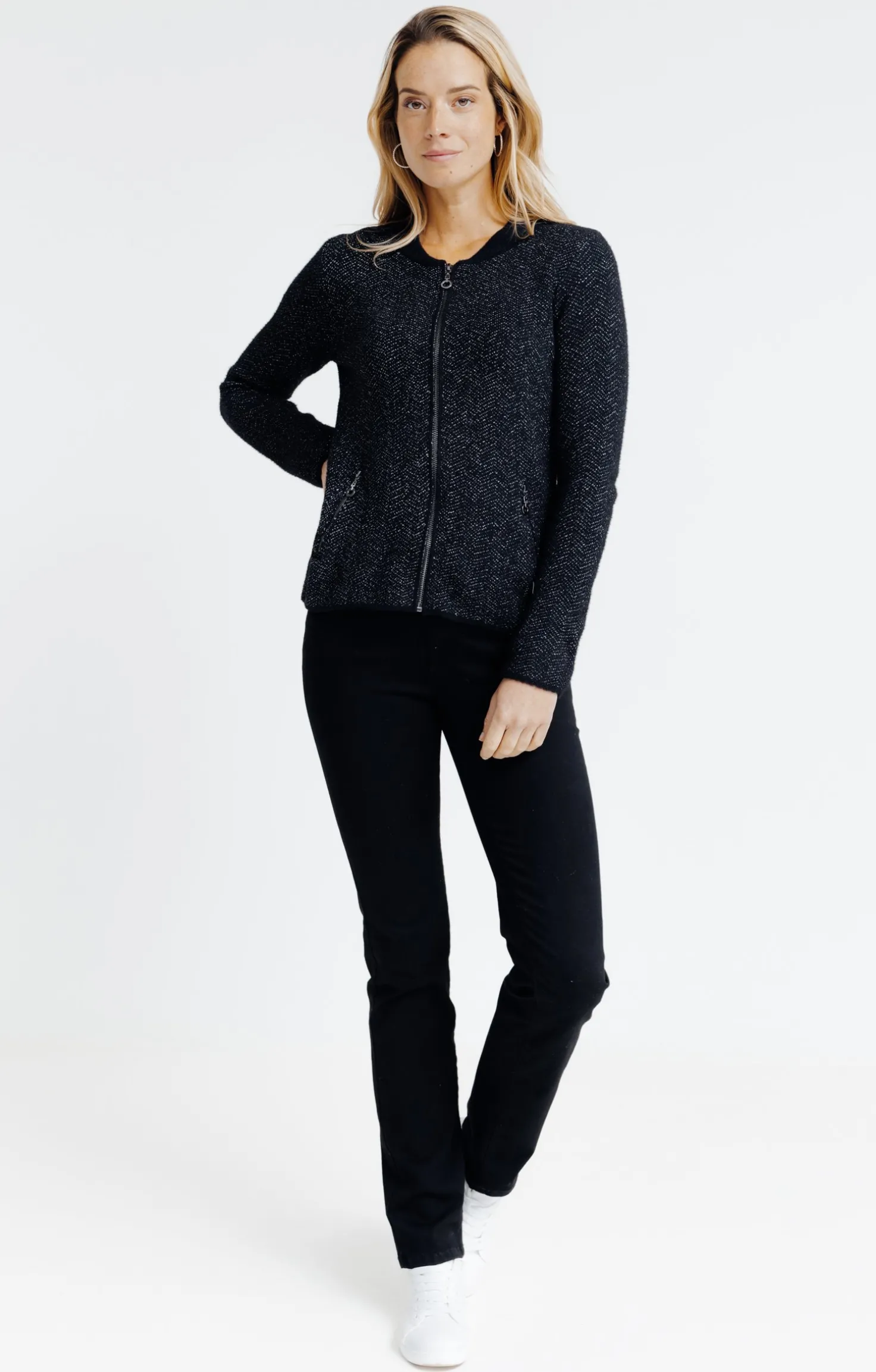 Cardigan zippé -