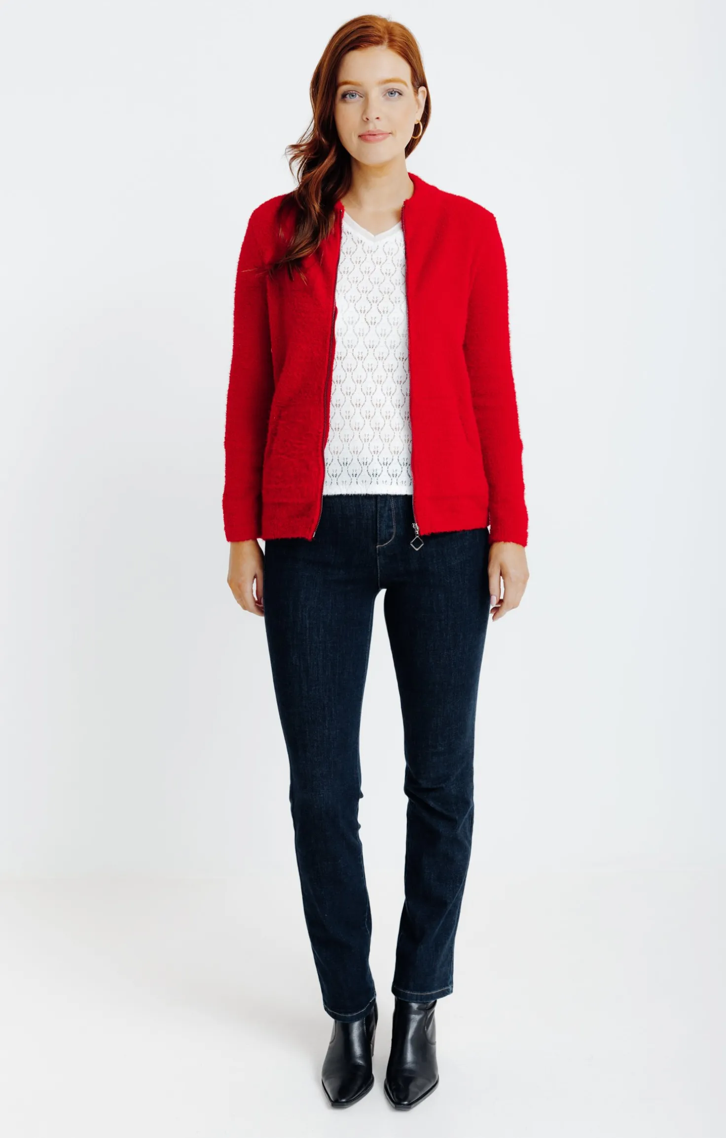 Cardigan zippé -