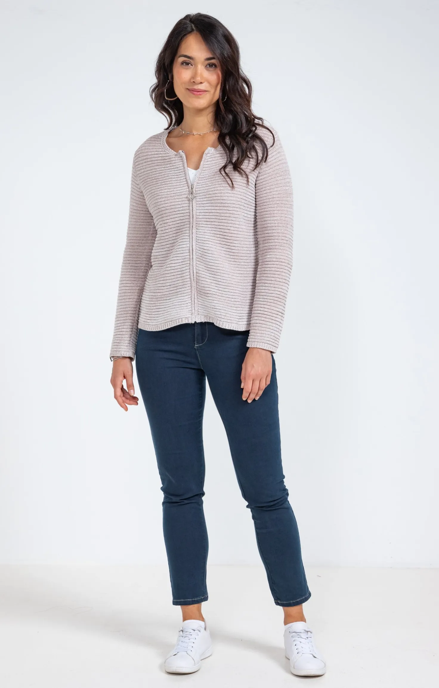 Cardigan zippé -