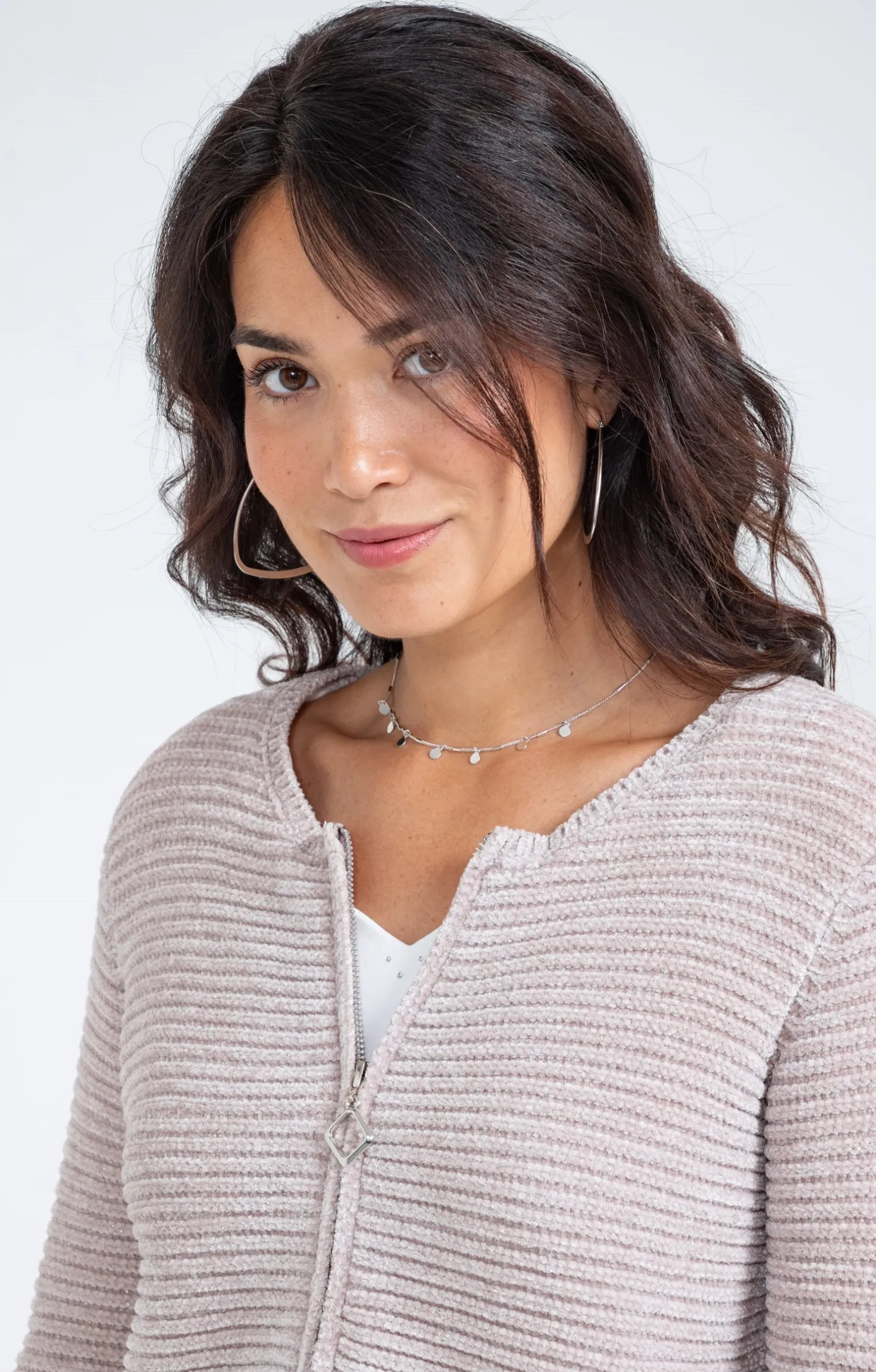 Cardigan zippé -
