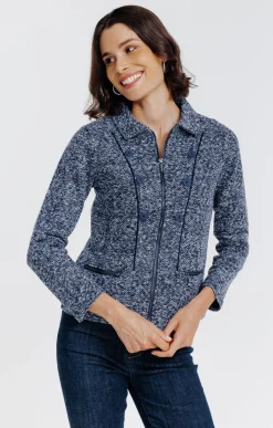 Cardigan zippé -