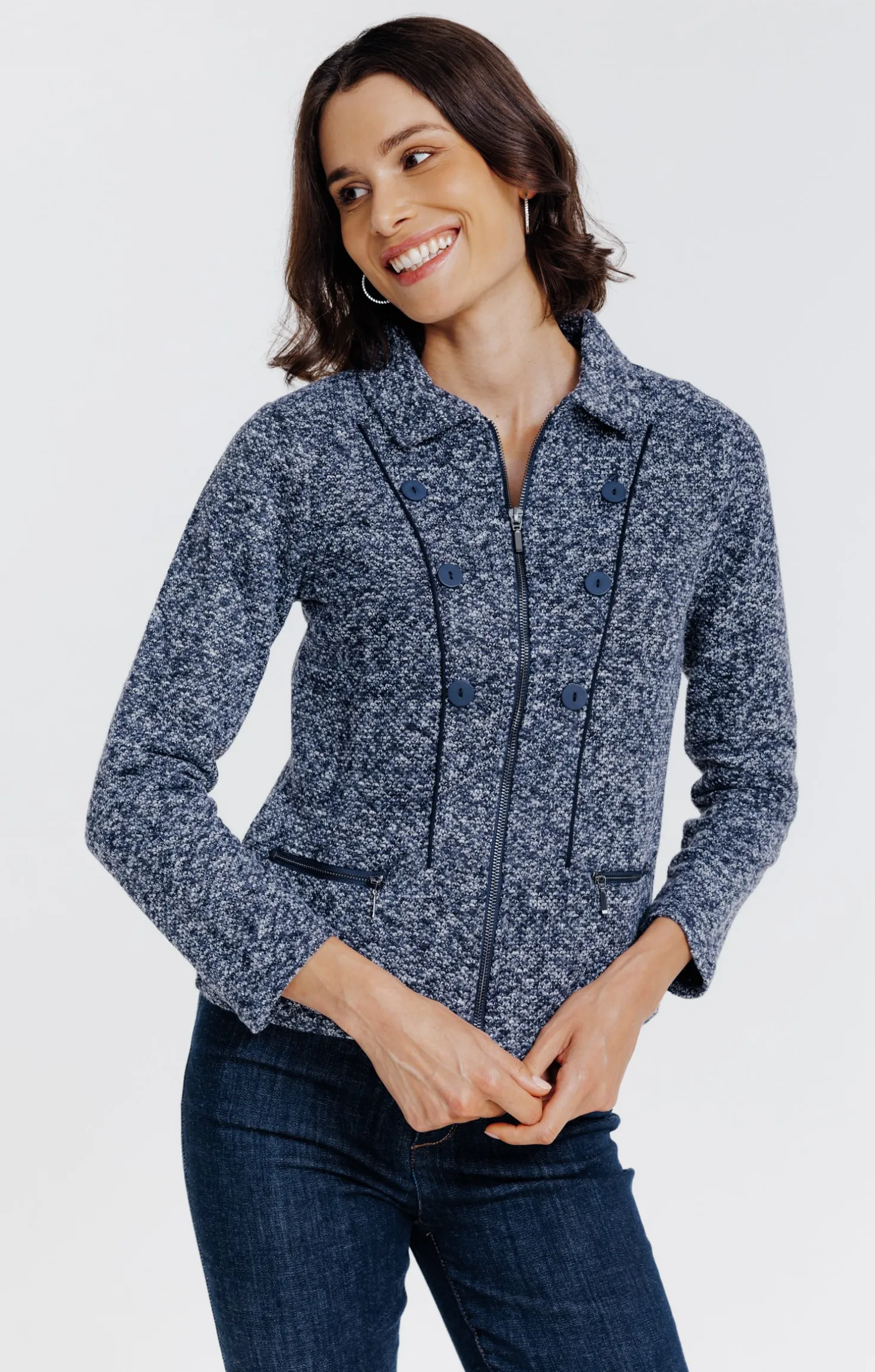 Cardigan zippé -