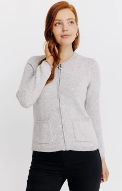 Cardigan zippé -