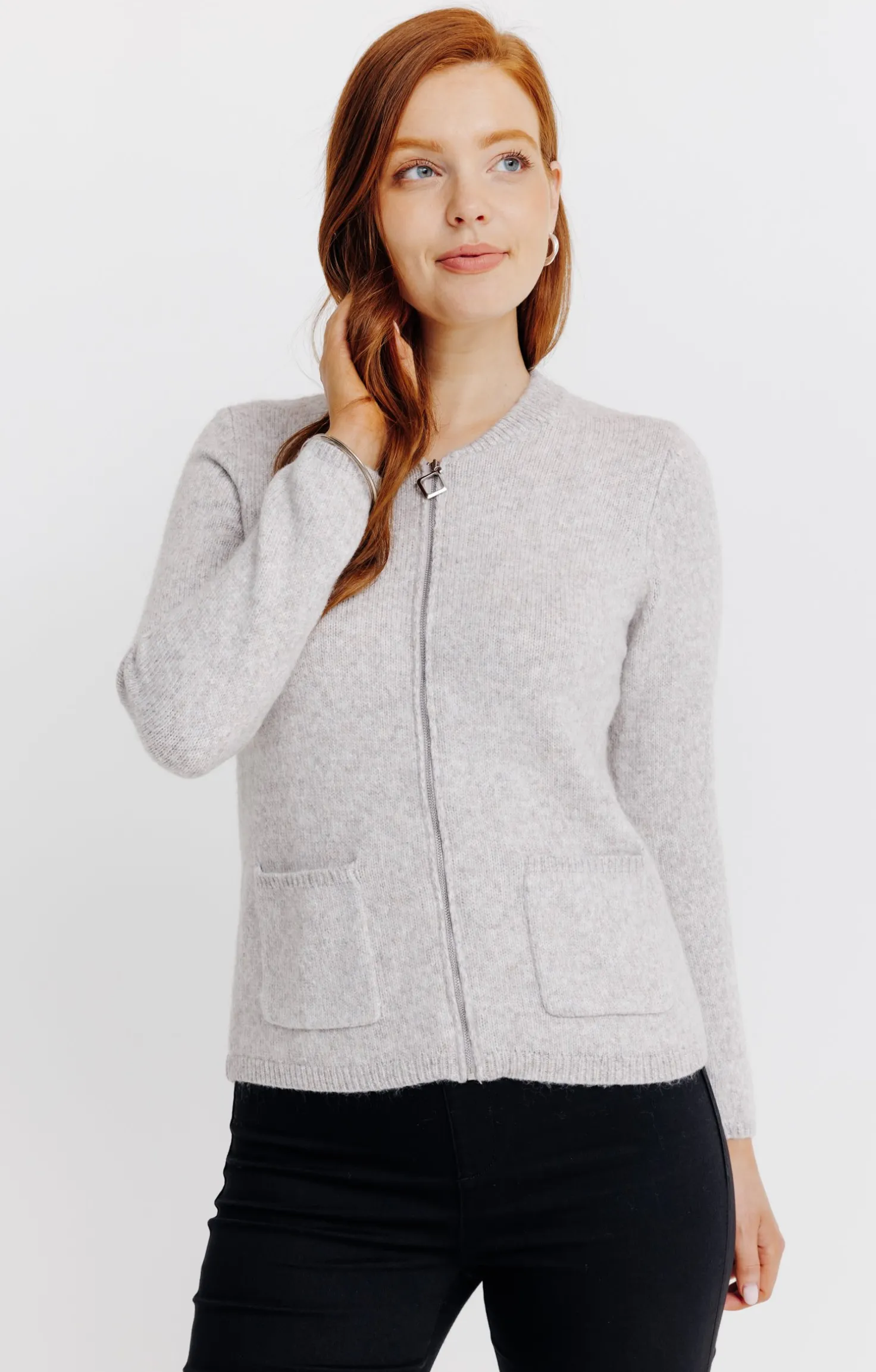Cardigan zippé -