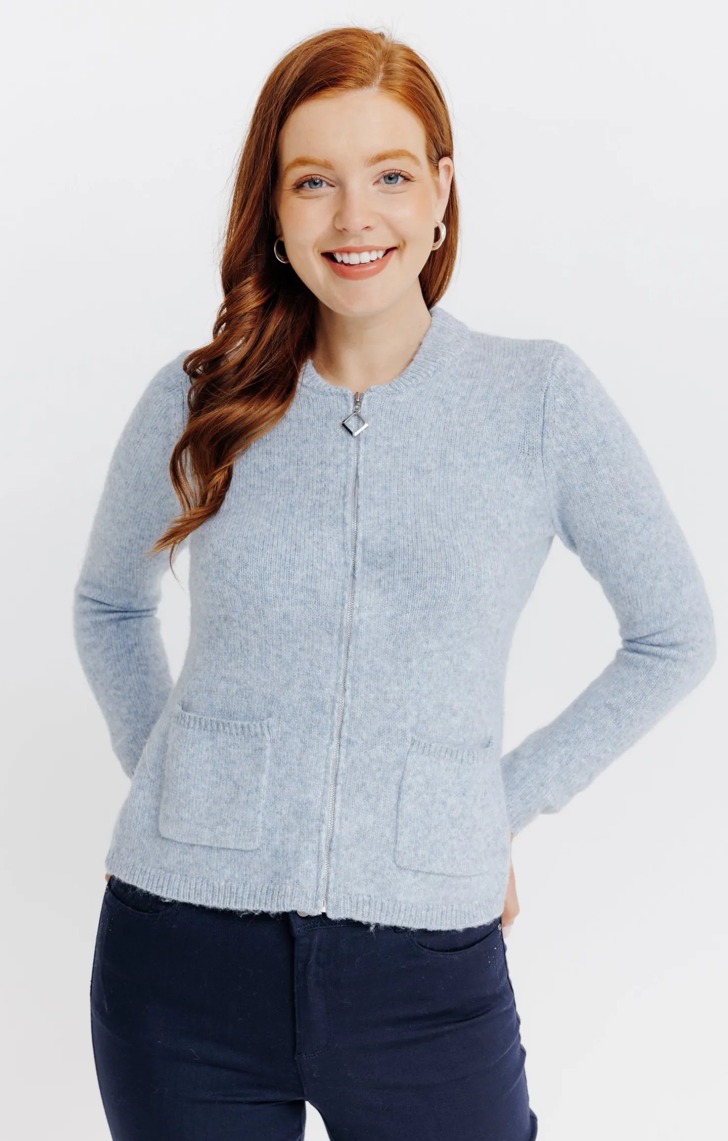 Cardigan zippé -