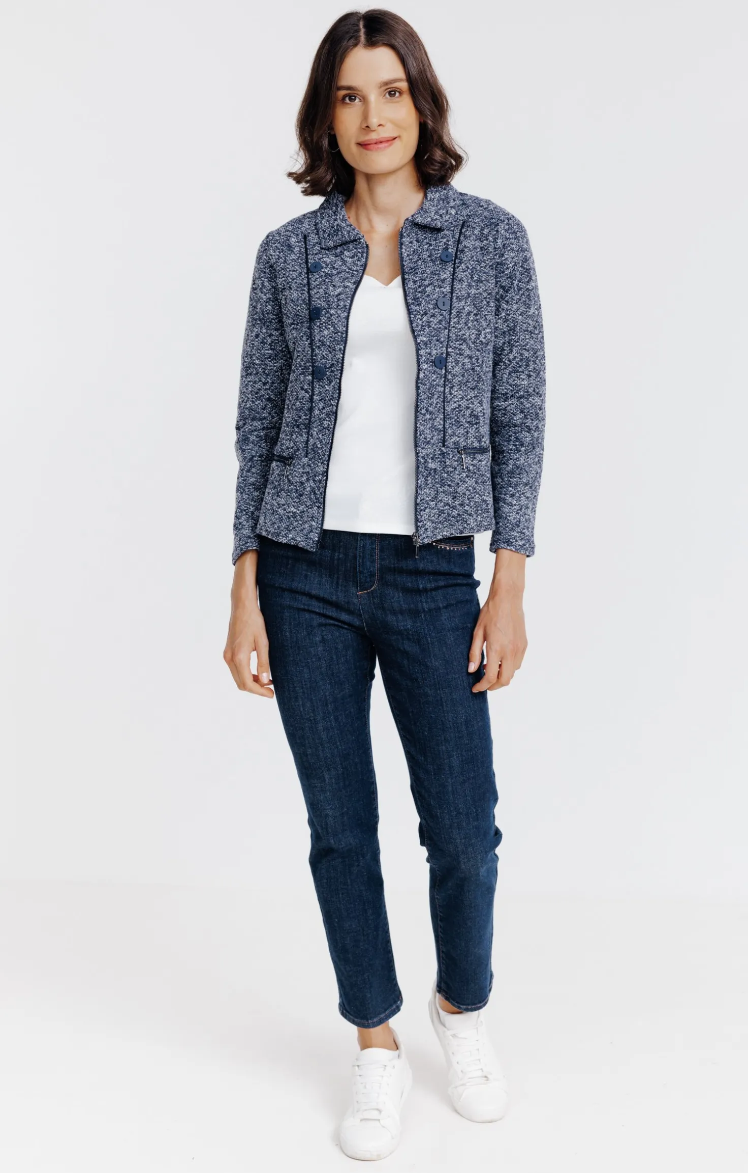 Cardigan zippé -