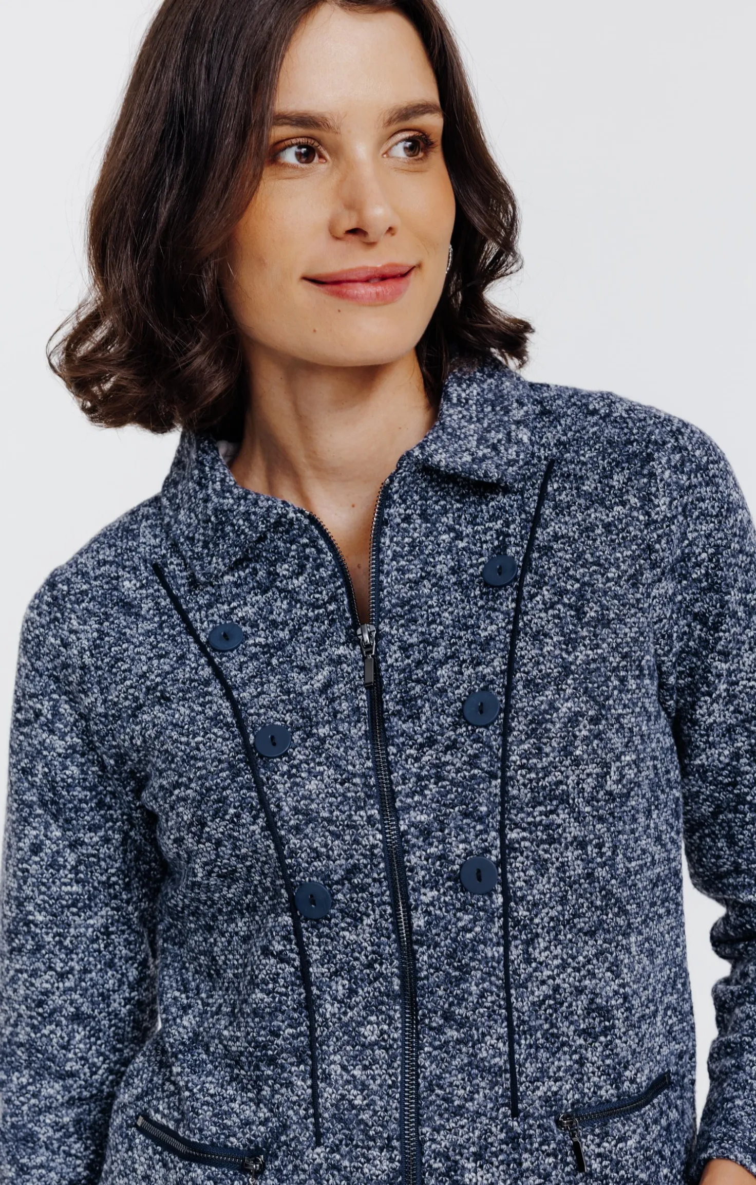 Cardigan zippé -