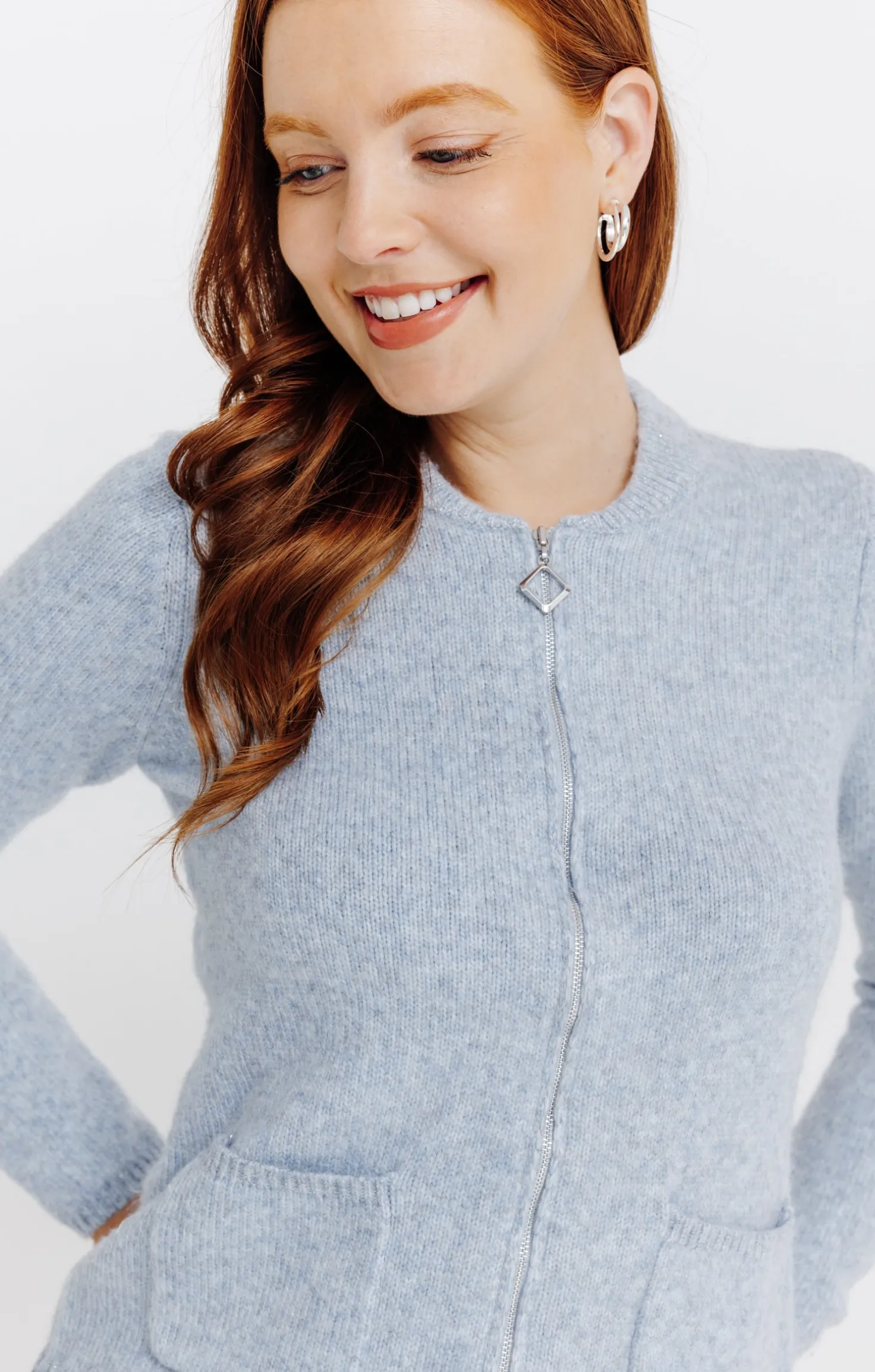 Cardigan zippé -