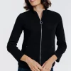 Cardigan zippé poches kangourou -