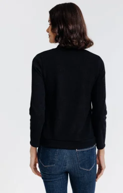 Cardigan zippé poches kangourou -
