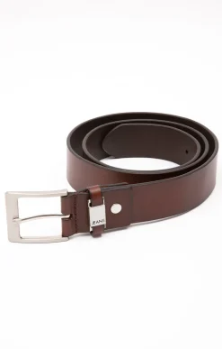 Ceinture en cuir pleine fleur -