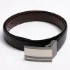 Ceinture New Lines cuir pleine fleur -