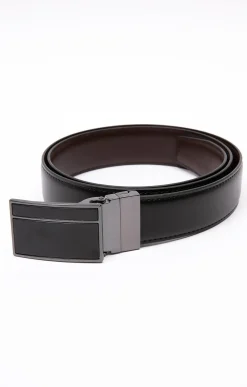 Ceinture réversible plaque -