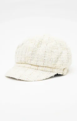 Chapeau gapette avec fils métalliques -