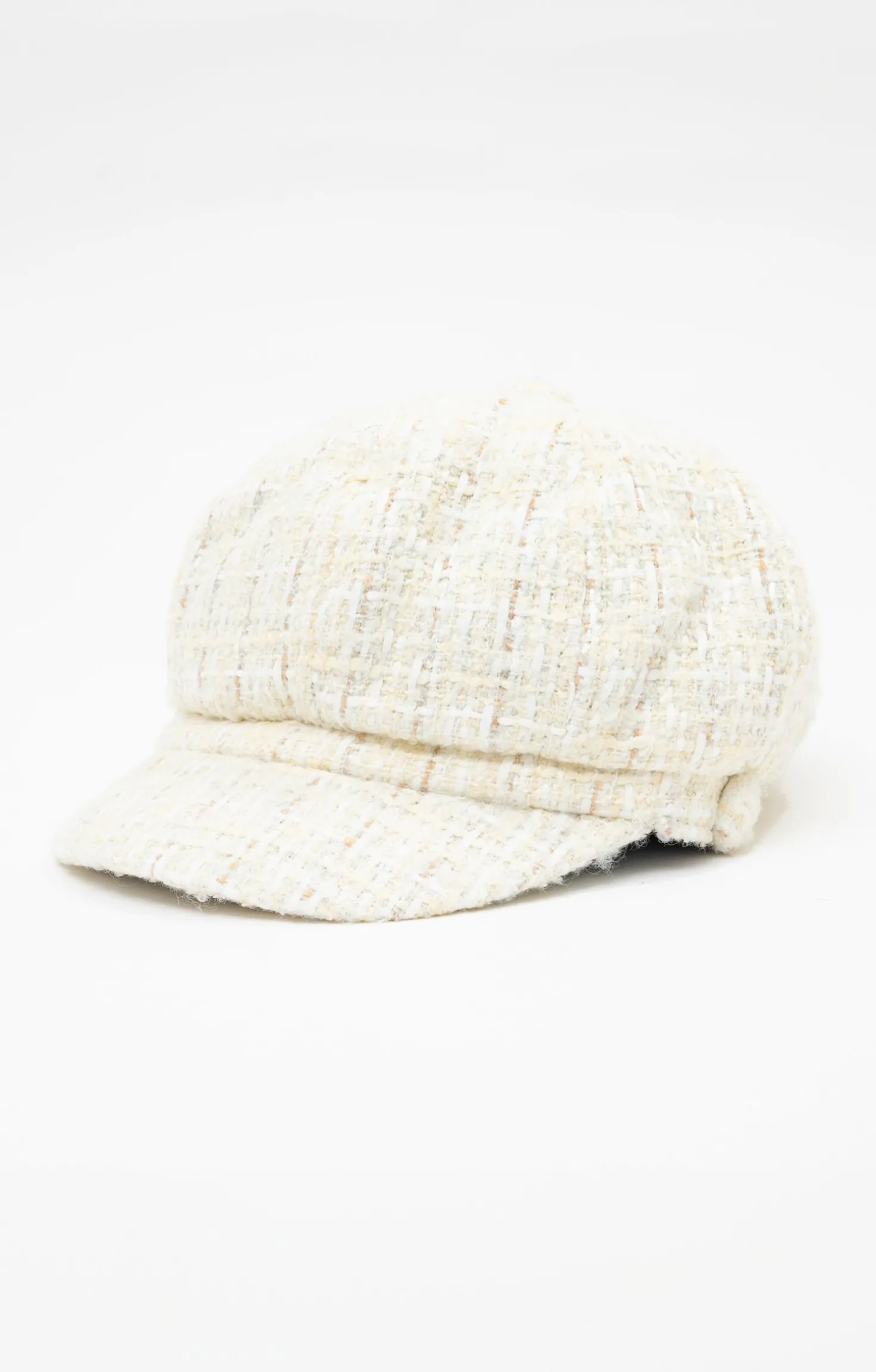 Chapeau gapette avec fils métalliques -