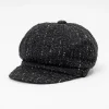 Chapeau gapette avec fils métalliques -