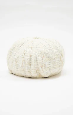 Chapeau gapette avec fils métalliques -