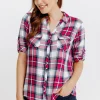 chemise à carreaux -