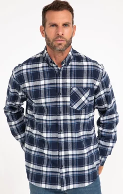 Chemise à carreaux en velours OCEAN -